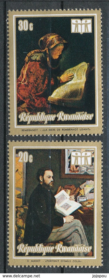 COB 511/512 - Tableaux - Mannet, Rembrandt - Oblitérés