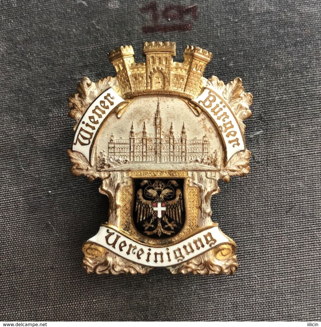 Badge Pin ZN008096 - Association Wiener Bürger Vereinigung Austria Vienna - Militares