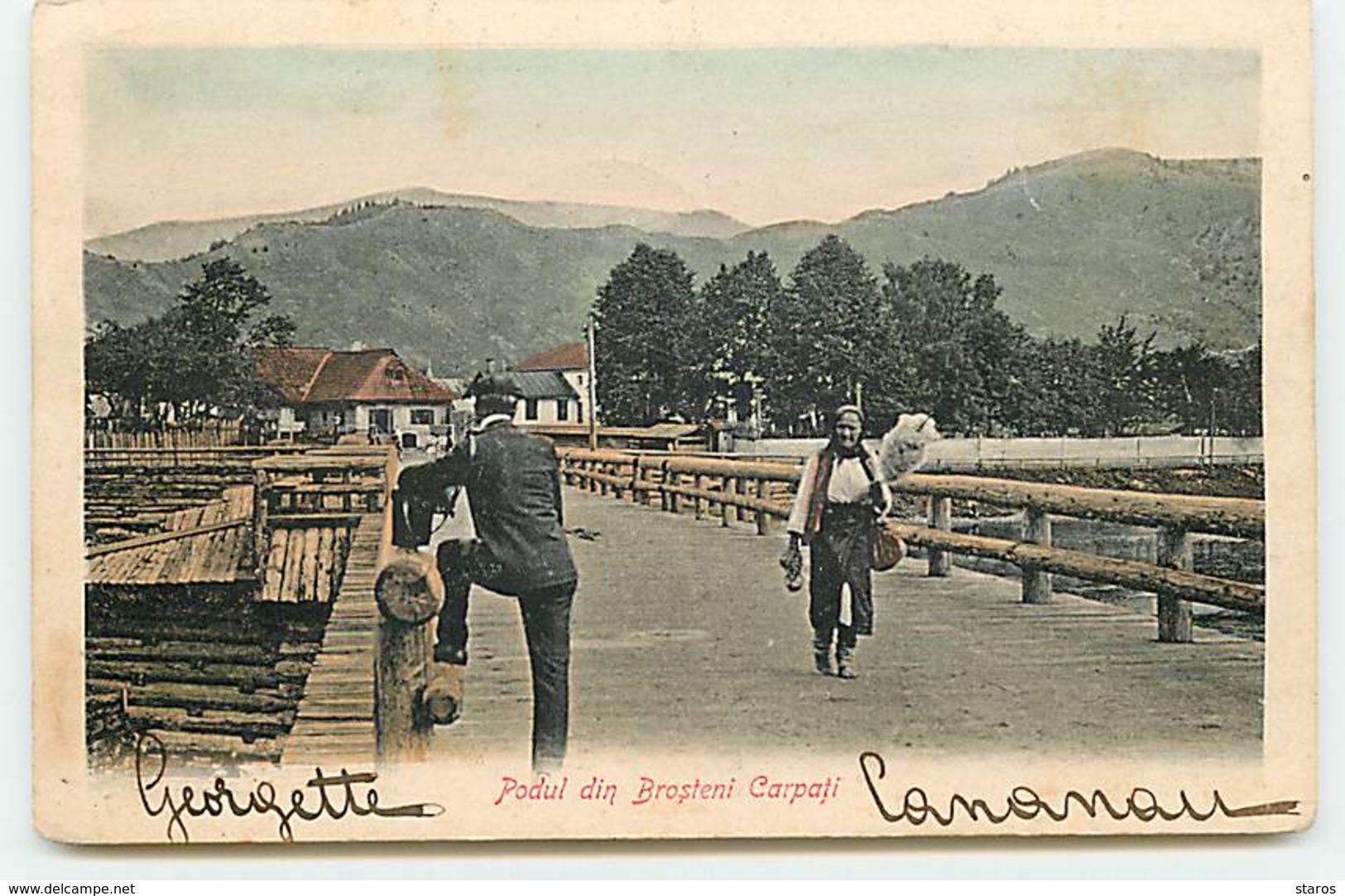 Podul Din Brosteni Carpati - Rumänien