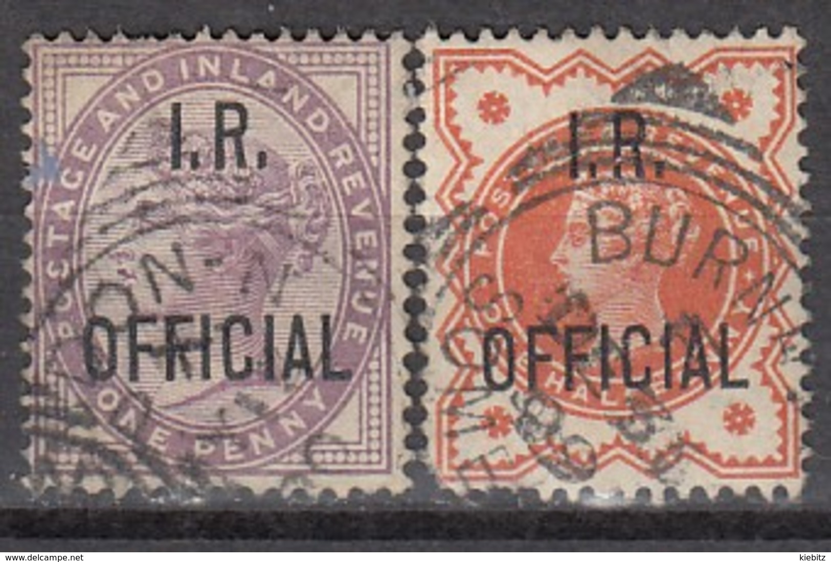 GB Dienst 1882 - Finanzministerium - MiNr: 40 + 48   Used - Dienstmarken