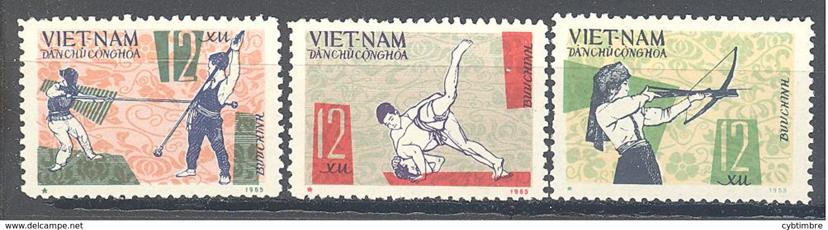 Viet Nam Du Nord: Yvert N° 494/496 - Vietnam