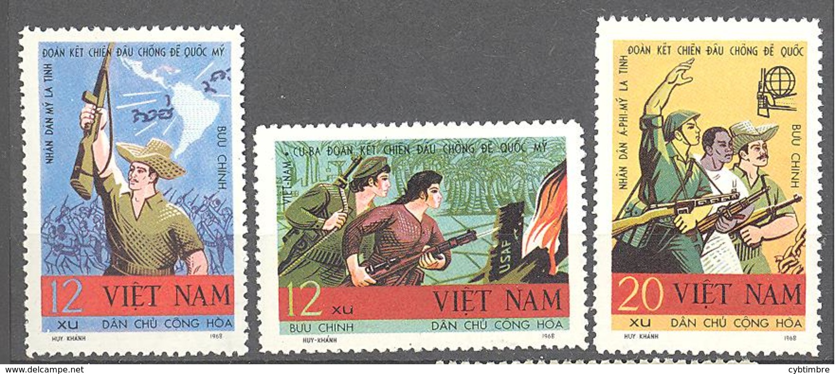Viet Nam Du Nord: Yvert N° 616/618 - Vietnam