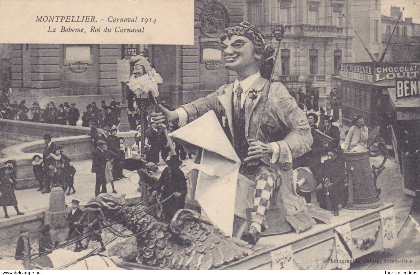 CPA 34 @ MONTPELLIER - CARNAVAL En 1914 - La Bohème Roi Du Carnaval @ Edition Galdin - Montpellier