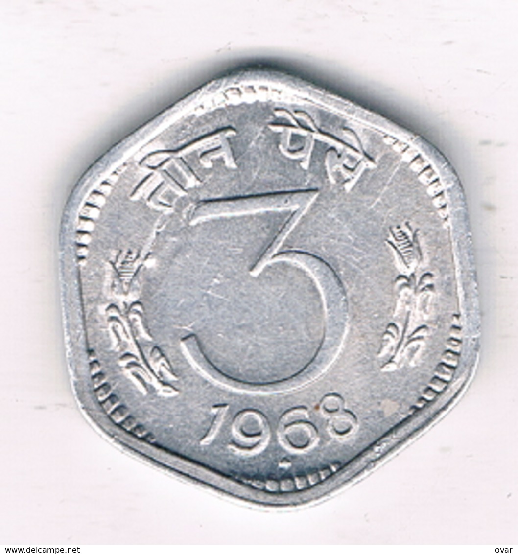 3 PAISE 1968 INDIA /1709/ - Inde