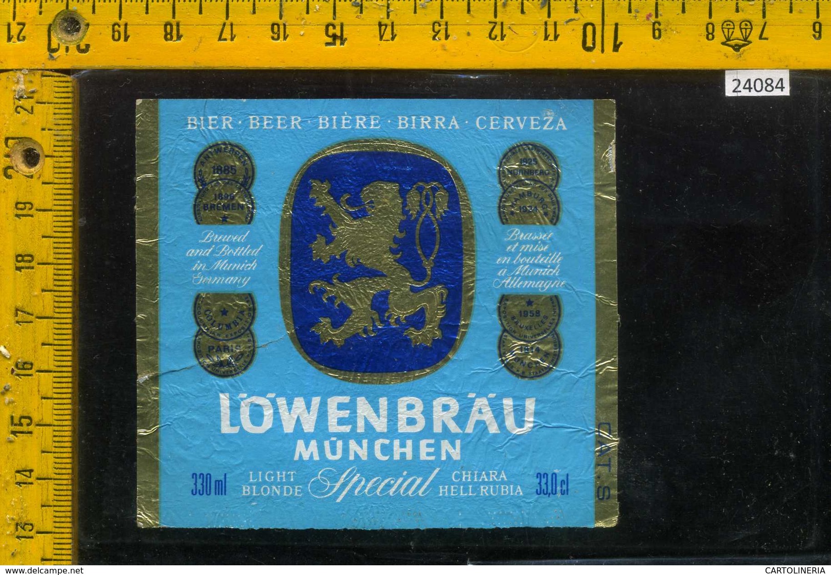 Etichetta Birra Lowenbrau Munchen - Germania - Birra