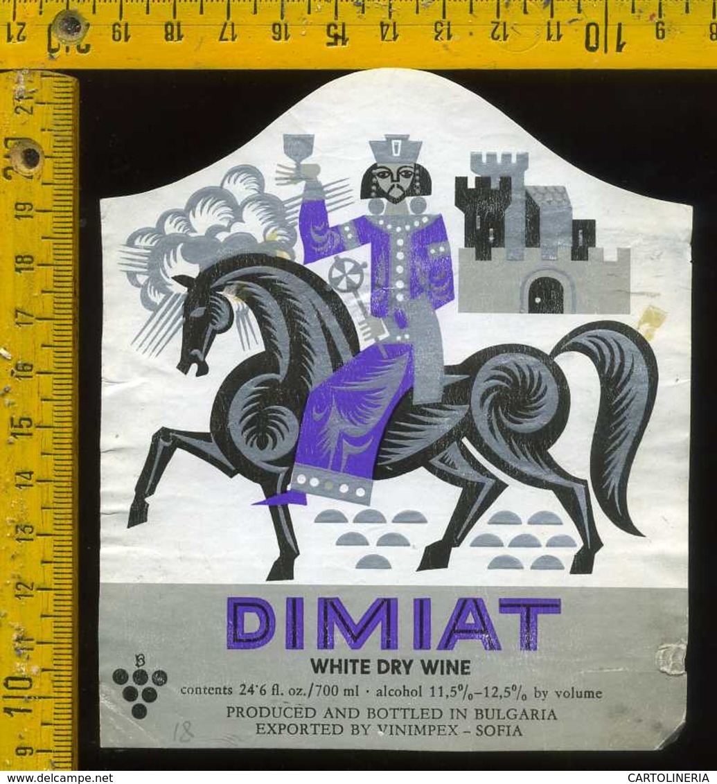 Etichetta Vino Liquore Dimiat - Bulgaria - Altri & Non Classificati