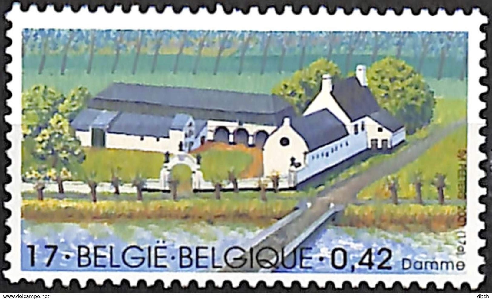 D - [154268]Belgique 2001 - N° 3017, Grande Ferme Typique - Damme, Agriculture, Nature, SNC - Agriculture