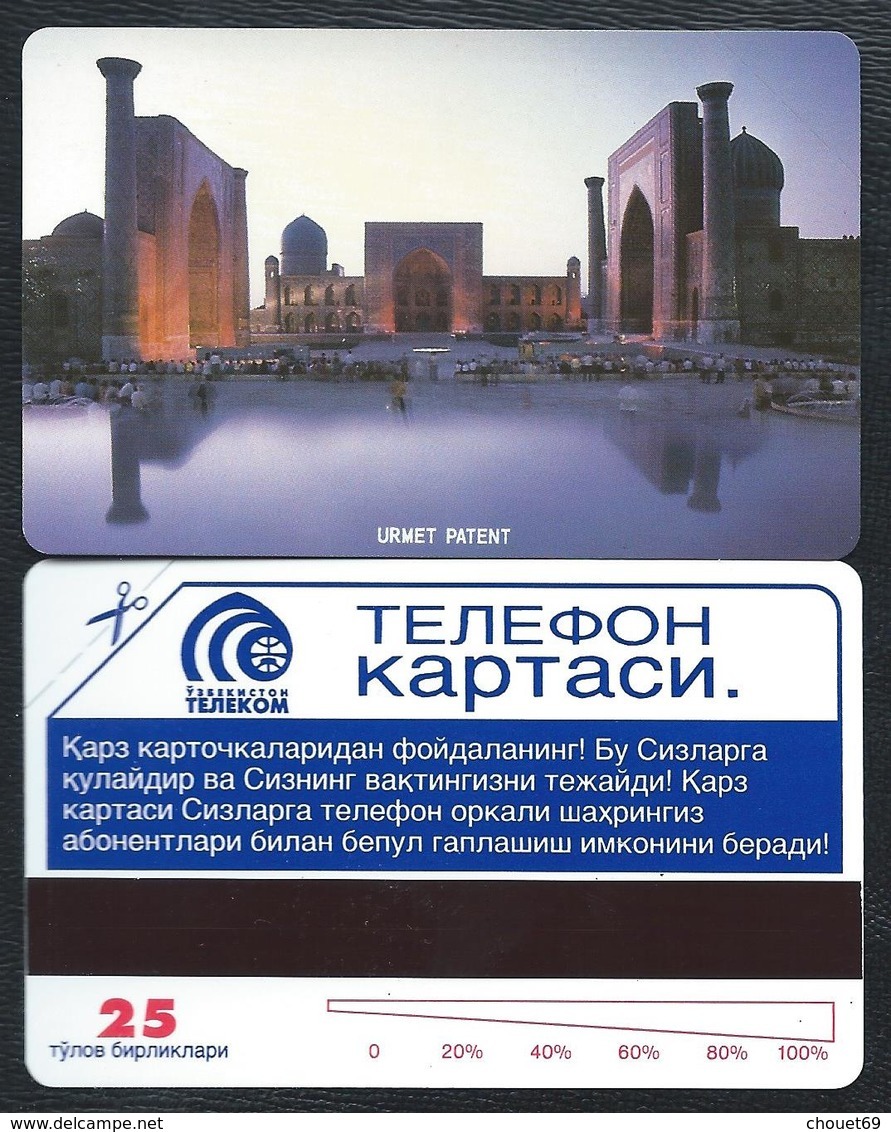 UZBZEKISTAN 1 First Card 25u View Uzbekistan MINT URMET NEUVE - Oezbekistan