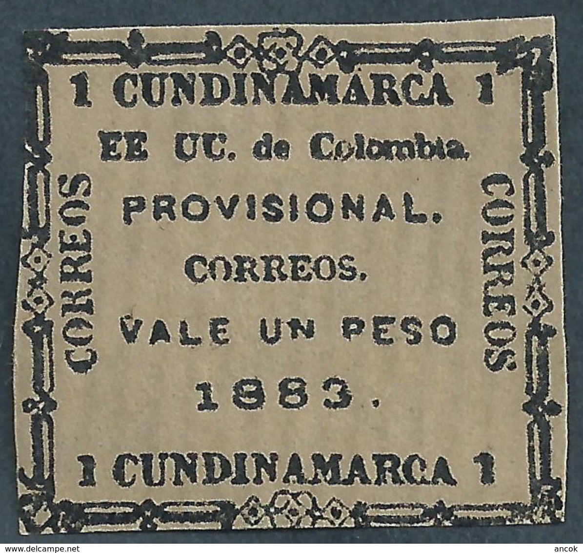 Colombia Cundinamarca 1883 Michel Nr. 9 - Colombia