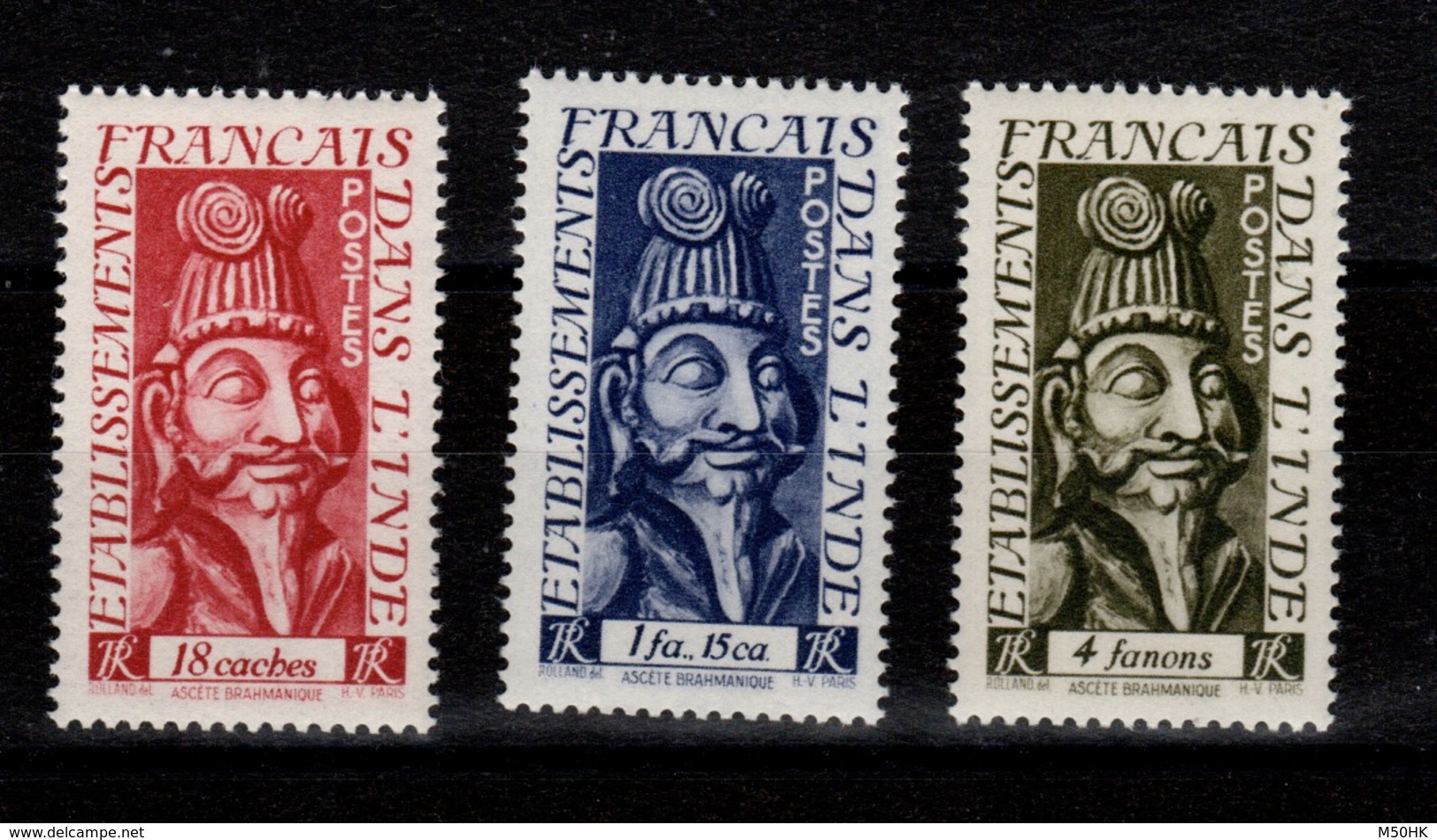 Inde - YV 255 à 257 N** Complete Ascete Brahmanique Cote 9,10+ Euros - Unused Stamps