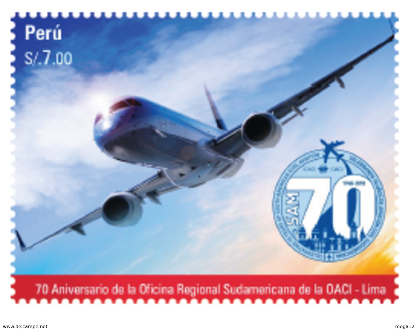 Peru 2019 70 Anniversary International Civil Aviation Organization ICAO Aircraft Flugzeug - Perù