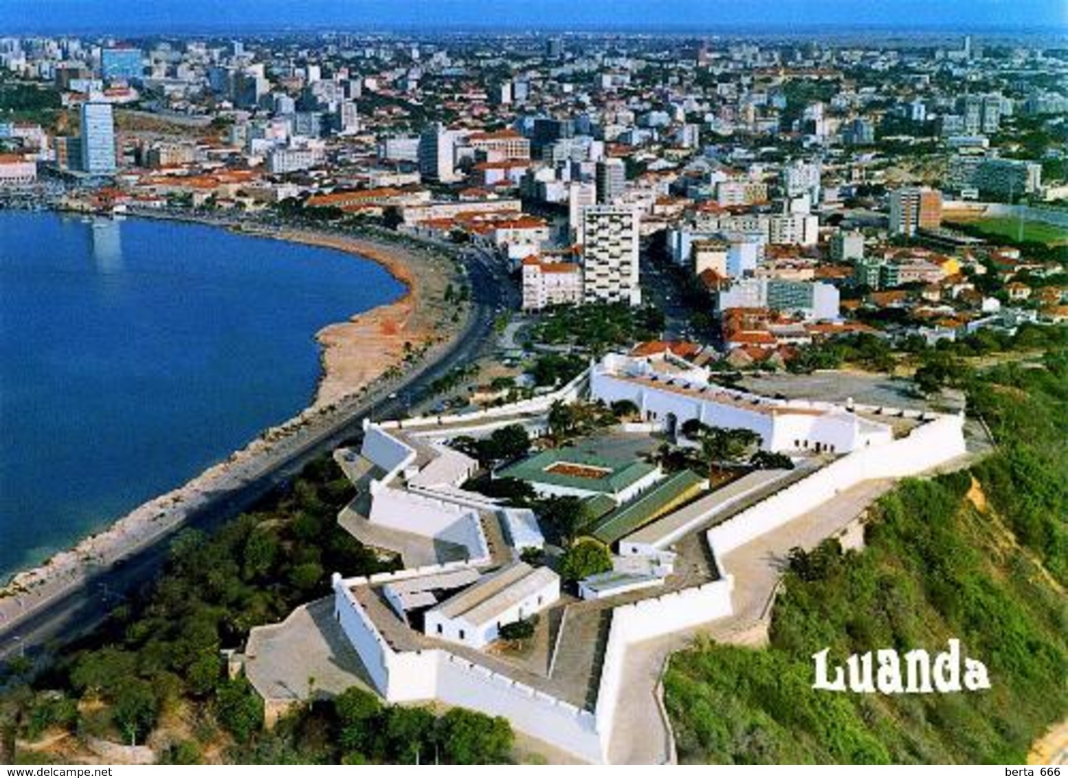 Angola Luanda Bay Aerial View New Postcard - Angola