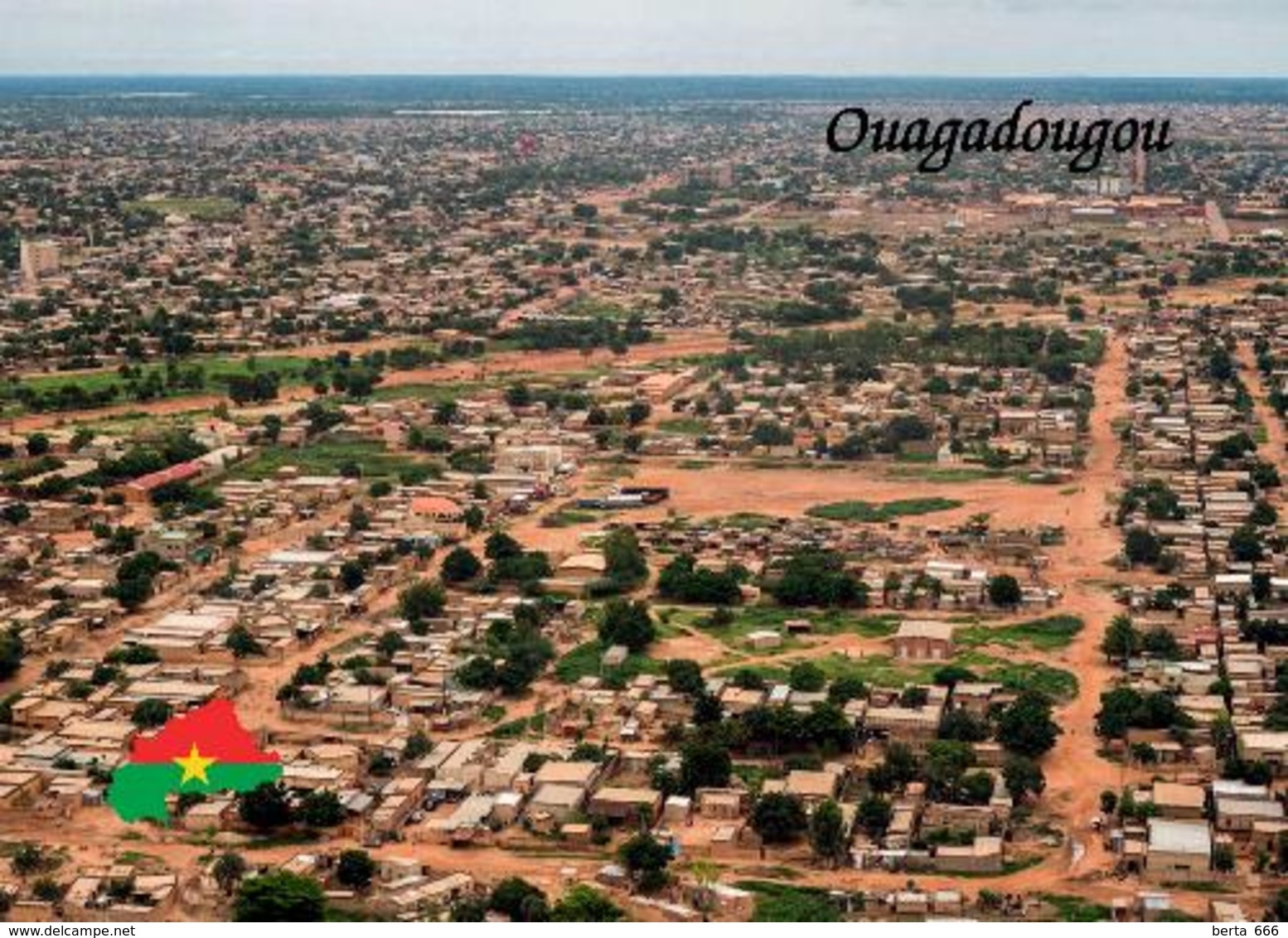 Burkina Faso Ouagadougou Aerial View New Postcard - Burkina Faso