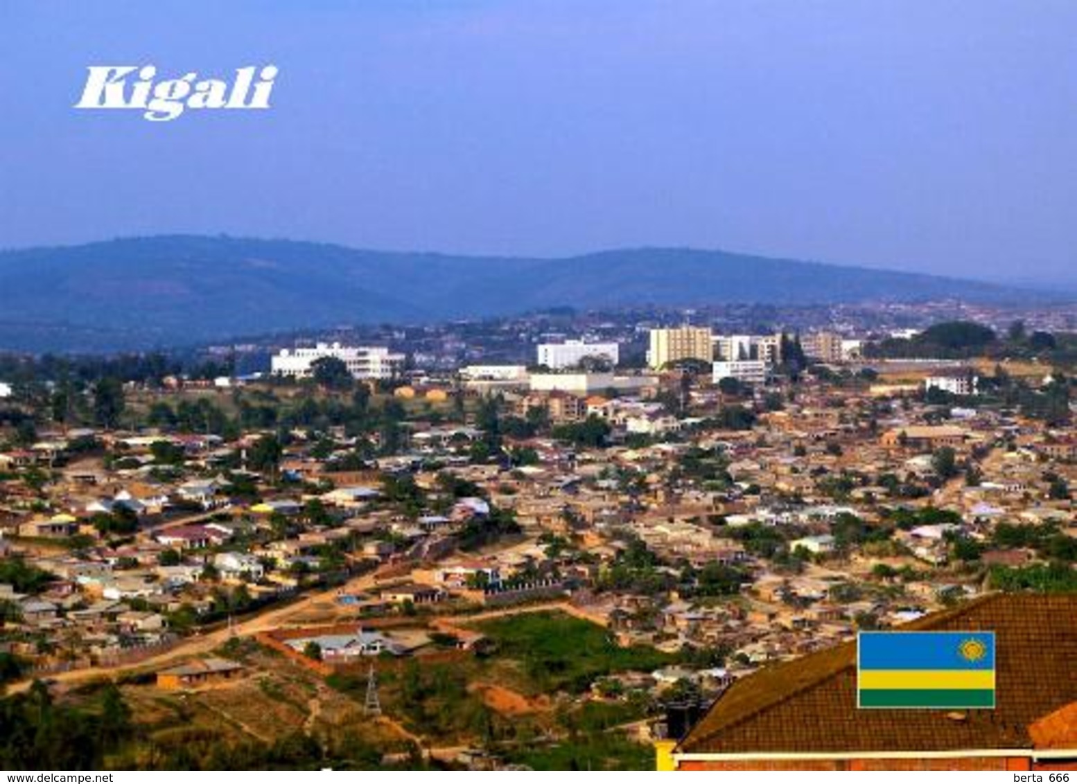 AK Ruanda Rwanda Kigali Aerial View New Postcard - Ruanda