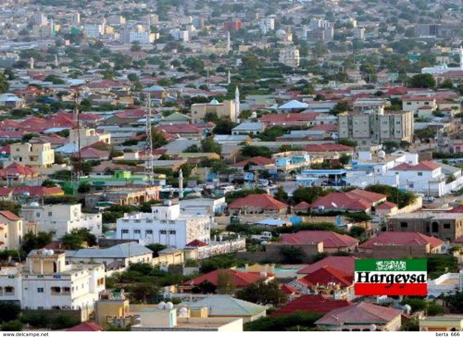 Somalia Somaliland Hargeisa Aerial View Hargeysa New Postcard - Somalia
