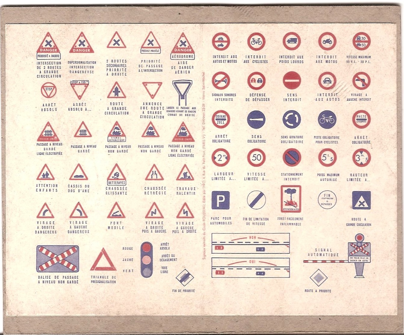 PLANCHE EN CARTON  PANNEAU DE SIGNALISATION  16X14CM - Autres & Non Classés