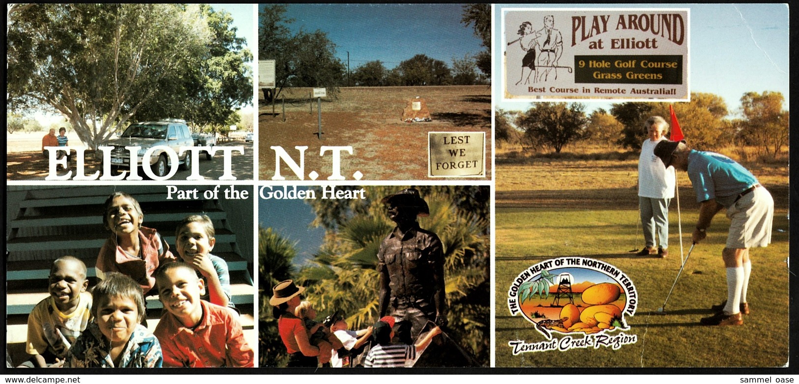 Elliott N.T. -  Part Of The Golden Heart  -  Tennant Creek Region  -  Mehrbild-Ansichtskarte Ca. 2005   (groß) - Zonder Classificatie