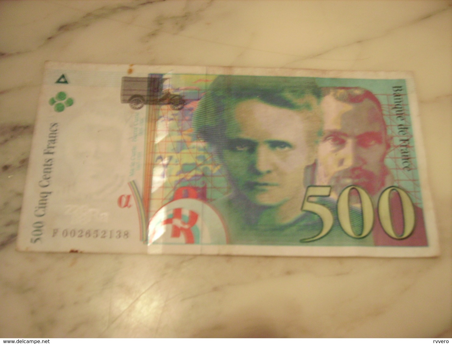 ANCIEN BILLET DE 500 FRANCS MARIE CURIE 1994 - Non Classés