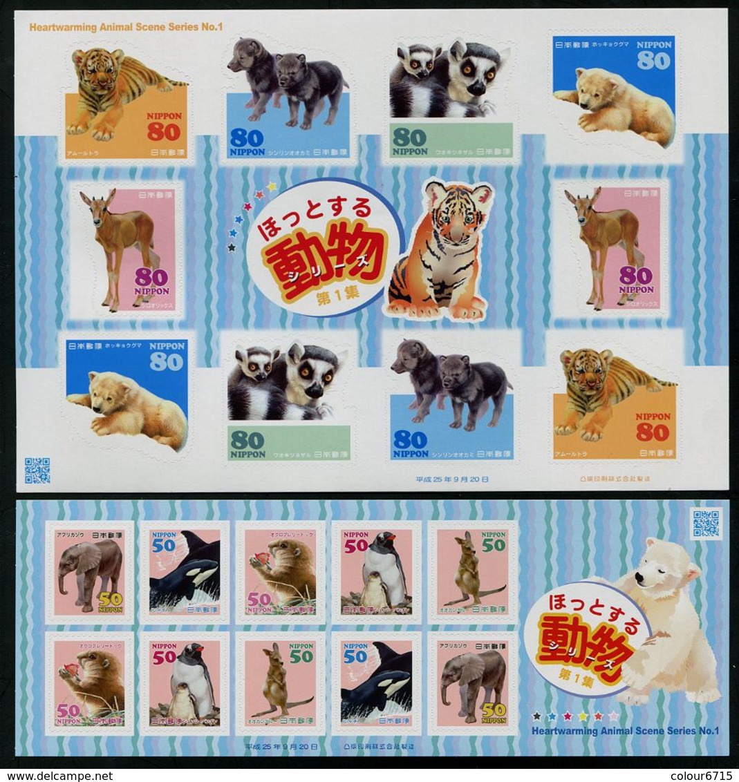 Japan 2013 Heartwarming Animal Scene Series No.1/stamp Sheetlet*2 MNH - Neufs