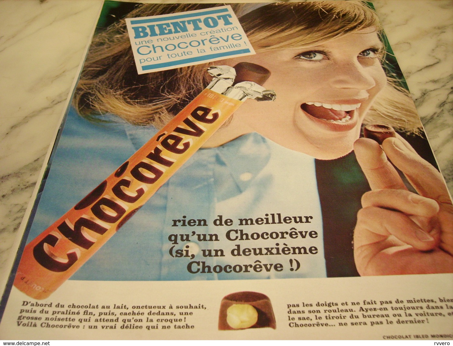 ANCIENNE PUBLICITE BIENTOT NOUVELLE CREATION CHOCOREVE 1965 - Affiches