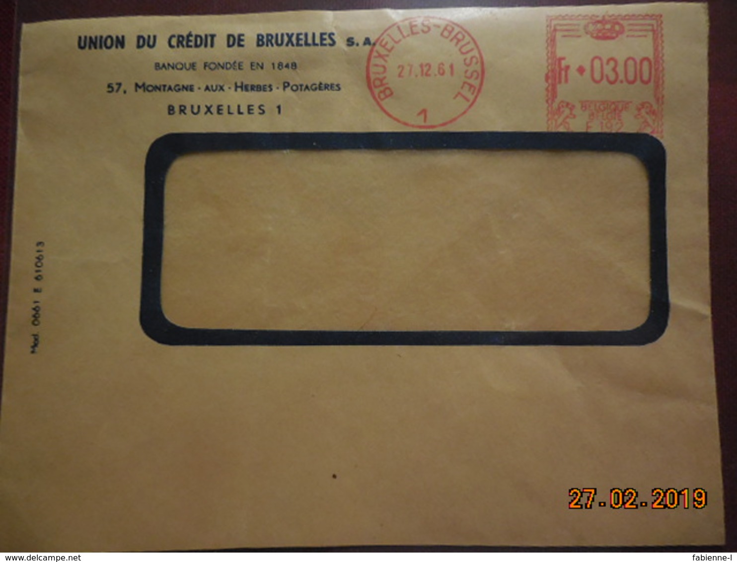 Lettre De 1961 Avec EMA - Other & Unclassified