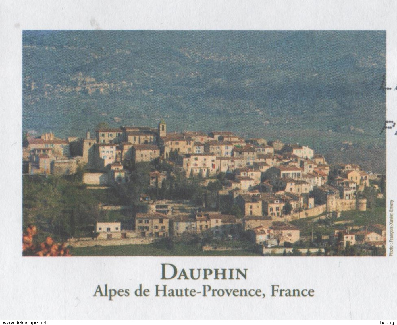 DAUPHIN 04 ALPES DE HAUTE PROVENCE - VUE DU VILLAGE, PAP ENTIER POSTAL 2008, VOIR LES SCANNERS - Autres & Non Classés