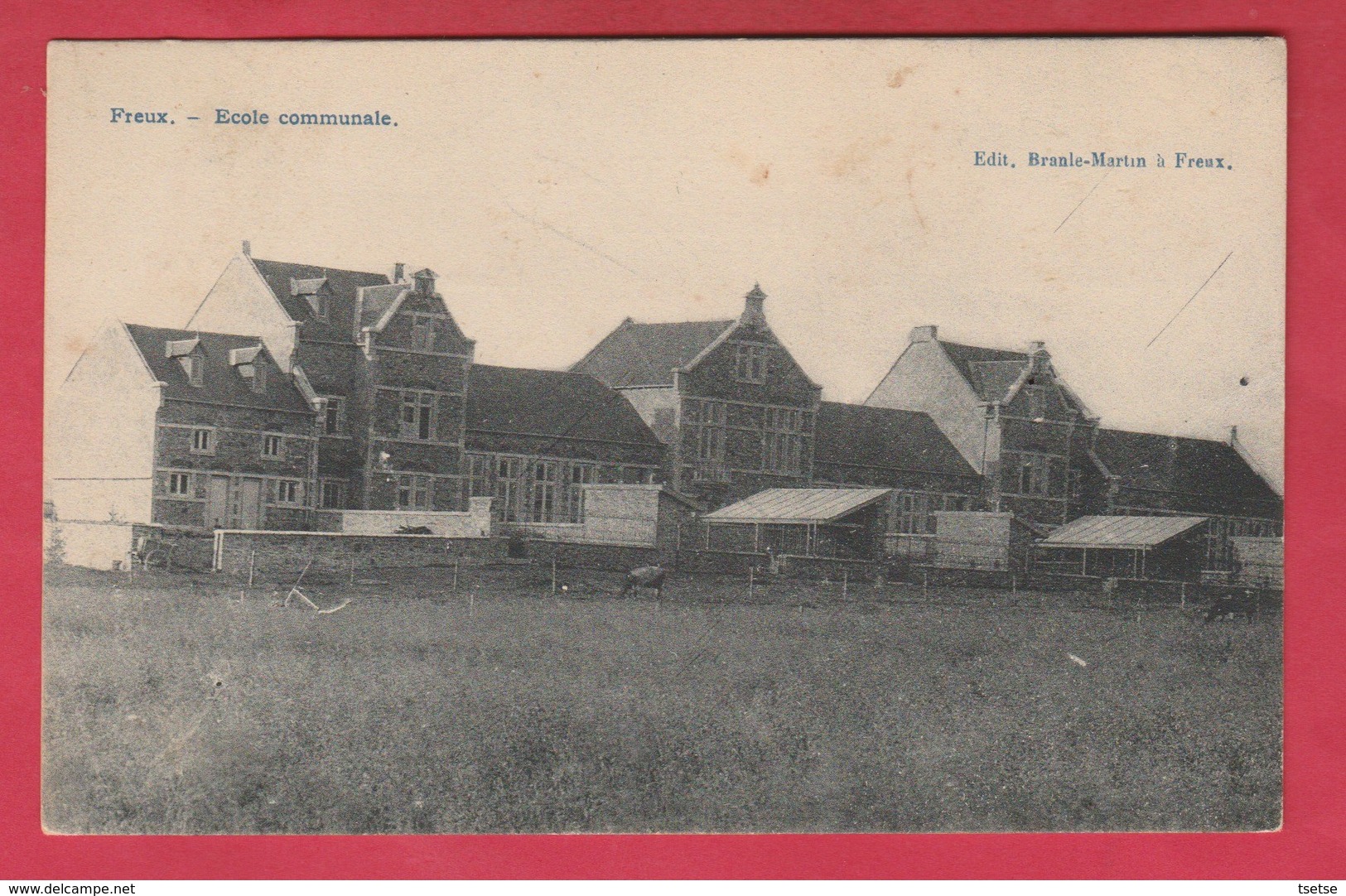 Freux - Ecole Communale - 1919 ( Voir Verso ) - Libramont-Chevigny