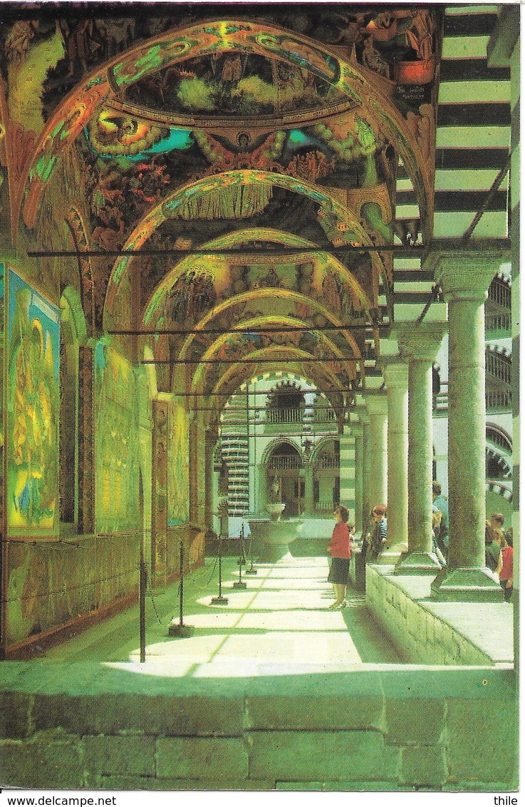 BULGARIA - Le Monastère De RILA - Galerie De L'église - Bulgarie