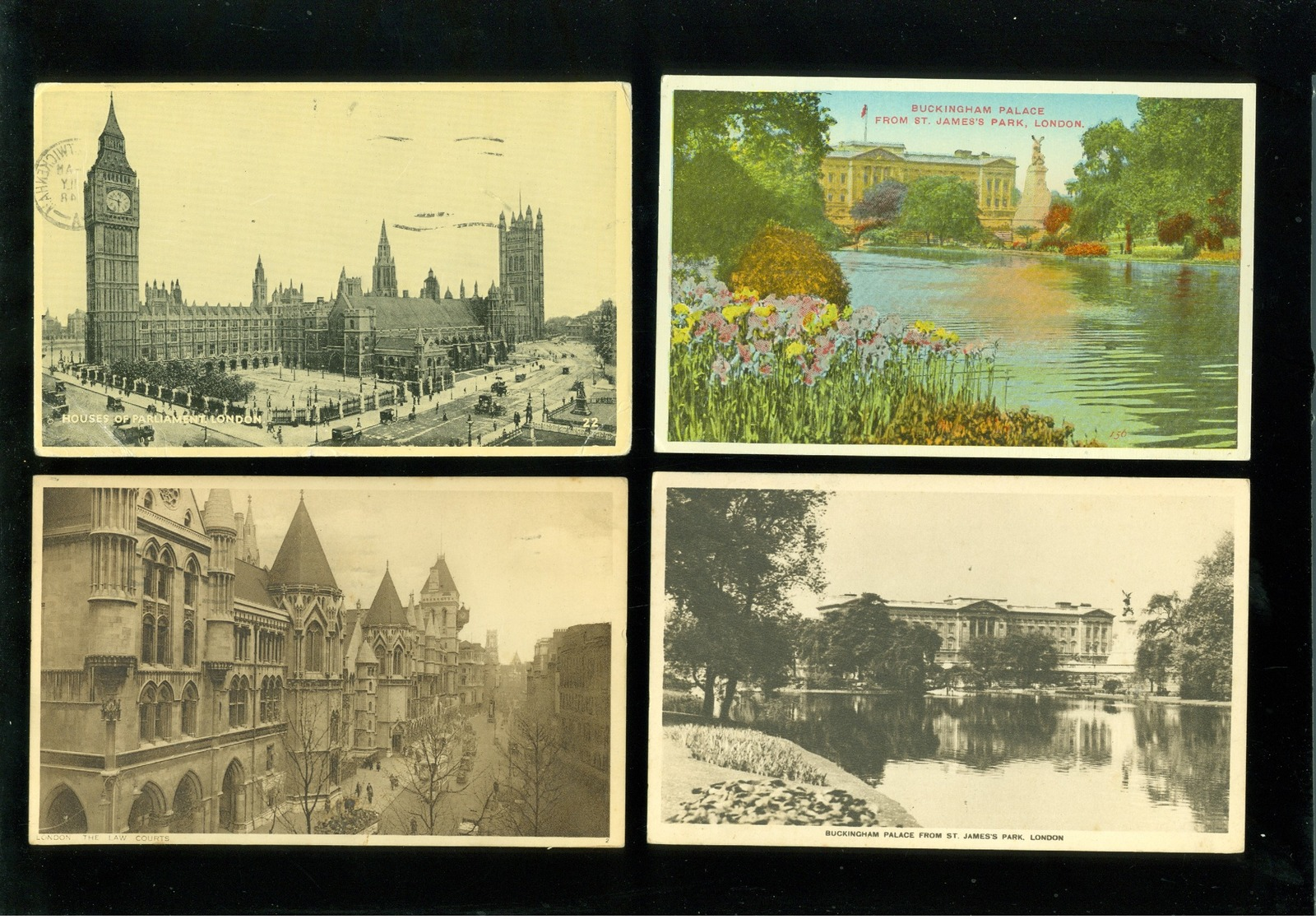Lot de 60 cartes postales d' Angleterre  London      Lot van 60 postkaarten van Engeland  United Kingdom  Londen