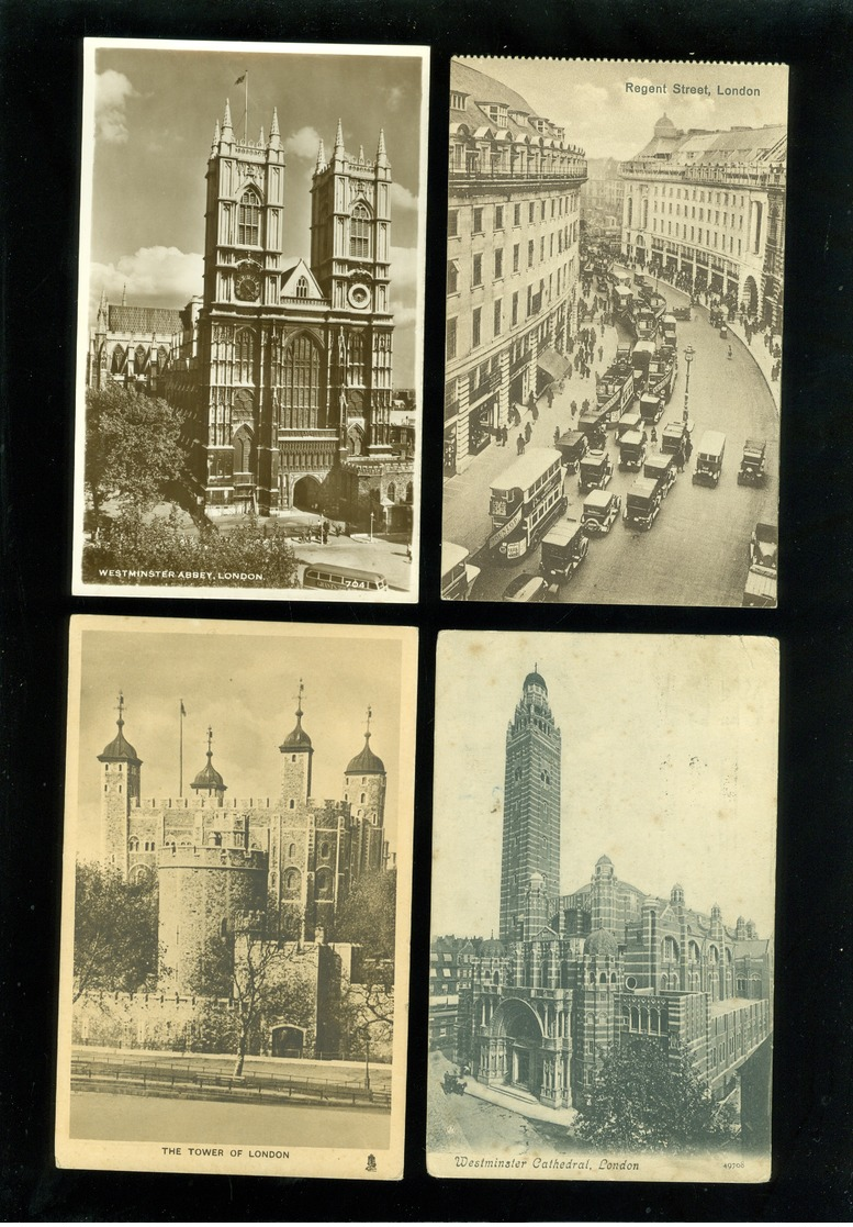 Lot de 60 cartes postales d' Angleterre  London      Lot van 60 postkaarten van Engeland  United Kingdom  Londen