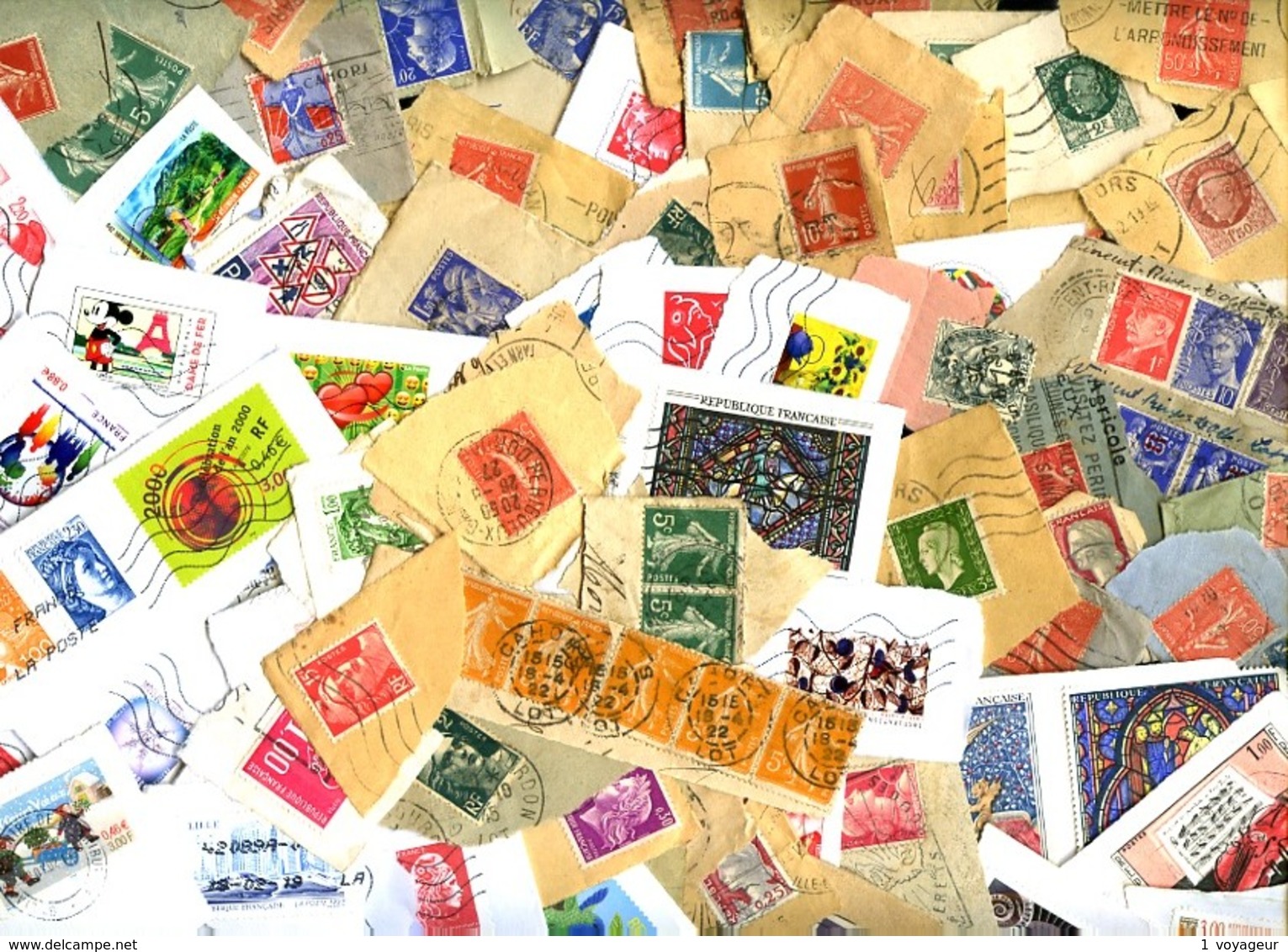 FRANCE - 500 Grammes Timbres Oblitérés à Décoller - Toutes époques, Très Diversifié - Des Milliers De Timbres - Bon état - Sammlungen