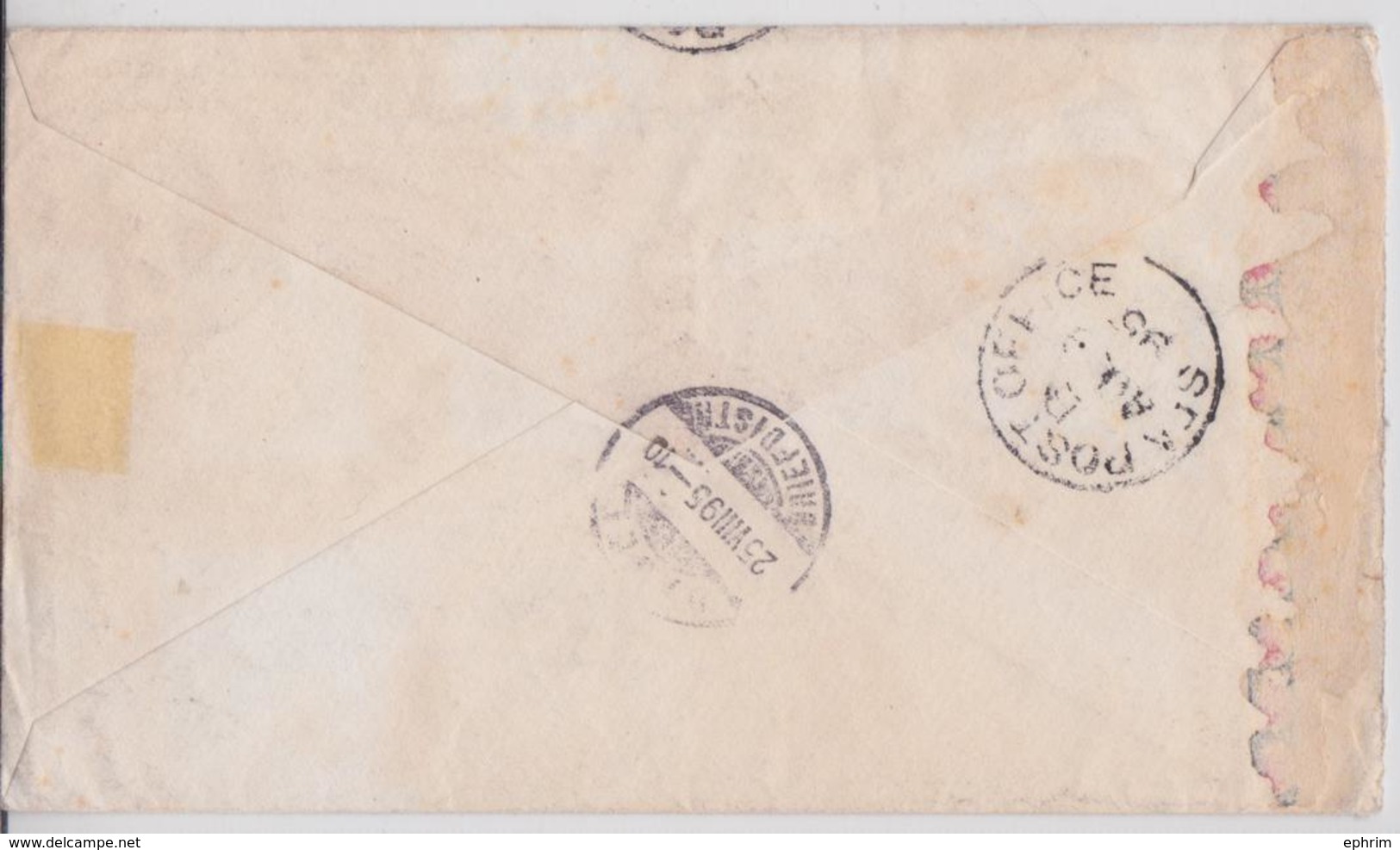 British India Raj Queen Victoria Two Annas Postal Stationery Cover KOTAGIRI To Basel Via Brindisi Sea Post Office 1895 - 1882-1901 Empire