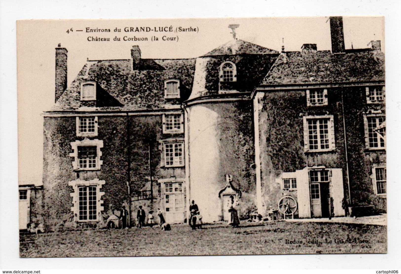 - CPA Environs Du GRAND-LUCÉ (72) - Château Du Corbuon (la Cour) - Edition Redon N° 46 - - Le Grand Luce