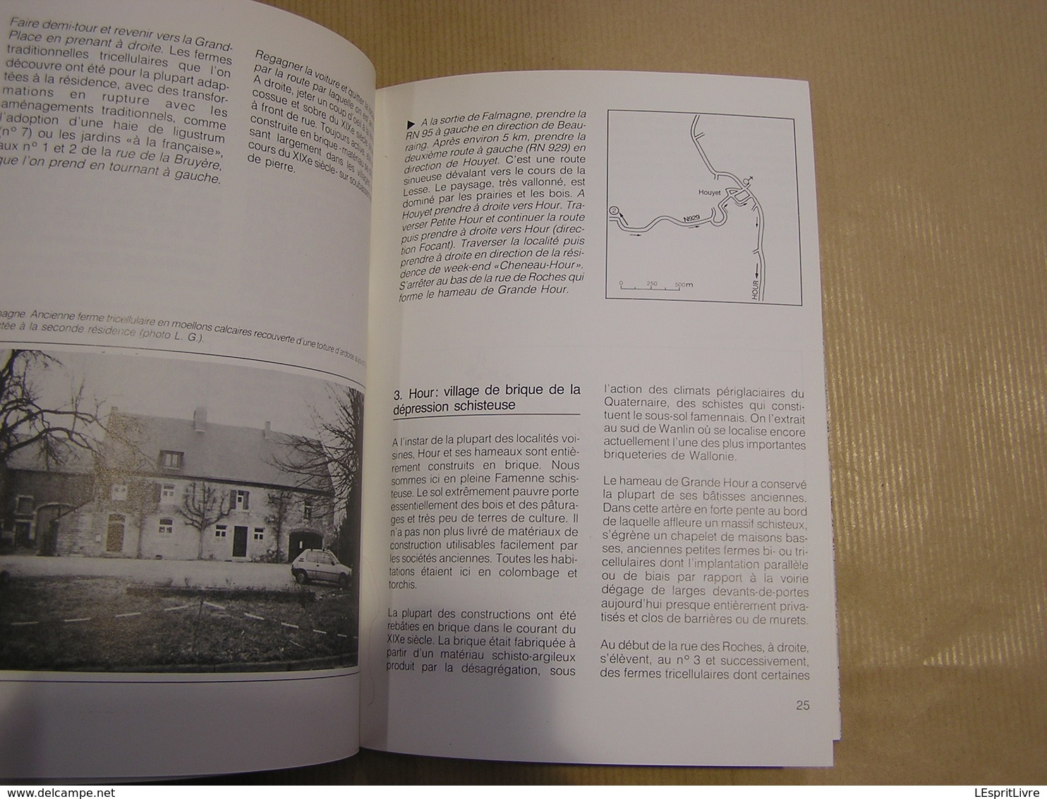 HOMMES ET PAYSAGES N° 12 Itinéraire de l'Habitat Traditionel en Famenne Régionalisme Houyet Wéris Blaimont Falmagne