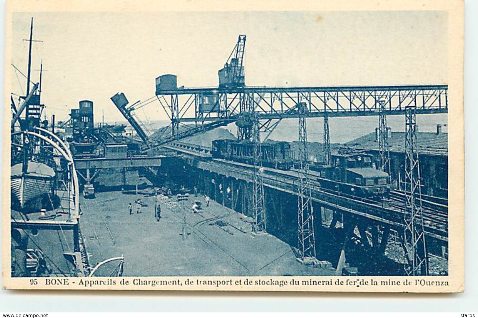 BONE - Appareils De Chargement, De Transport Et De Stockage Du Minerai De Fer De La Mine De L'Ouenza - Annaba (Bône)