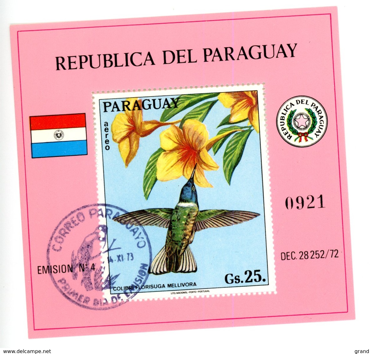 Paraguay 1983-Colibris MI B210***MNH-Gomme Neuve Oblitération CTO - Segler & Kolibris
