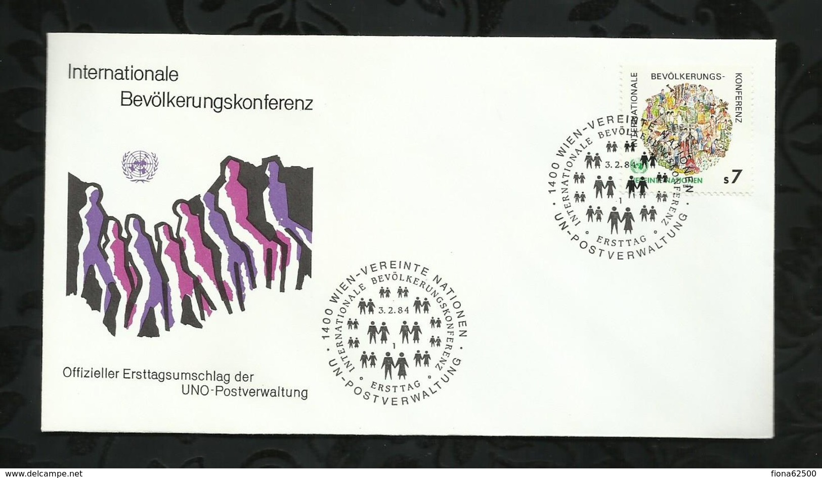 NATIONS-UNIES . FDC . 03 FEVRIER 1984  . WIEN . - FDC