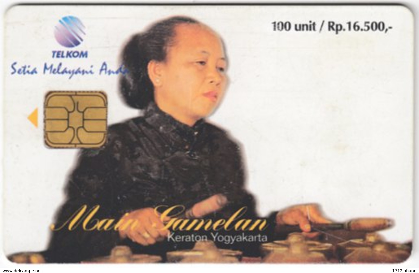 INDONESIA A-247 Chip Telekom - Culture, Traditional Musician - Used - Indonésie