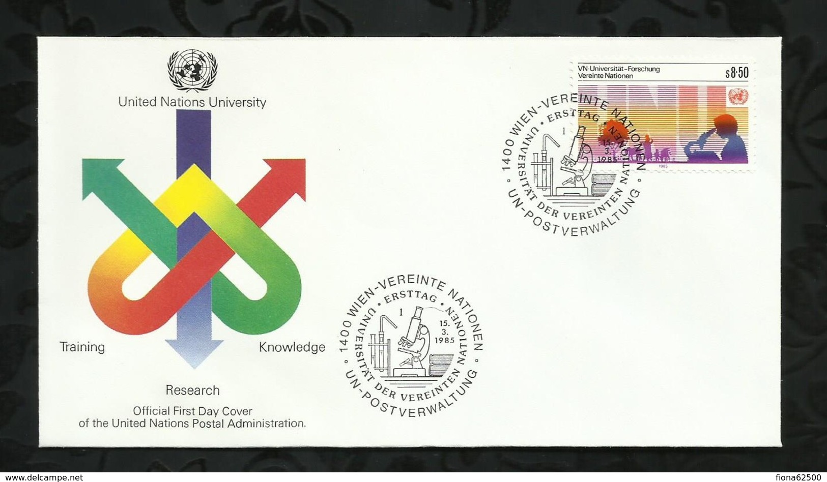 NATIONS-UNIES . FDC . 15 MARS 1985  . WIEN . - FDC