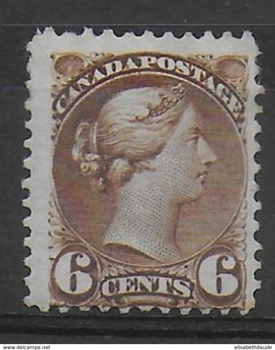 CANADA - 1870 - YVERT N°32 BRUN * MH - COTE = 400 EUR. - Ungebraucht