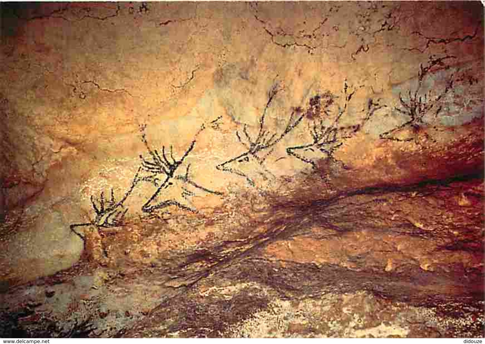 24 - Montignac Sur Vézère - Grotte De Lascaux - Frise Des Tetes De Cerfs - Nef Paroi Droite - Art Préhistorique - Voir S - Autres & Non Classés