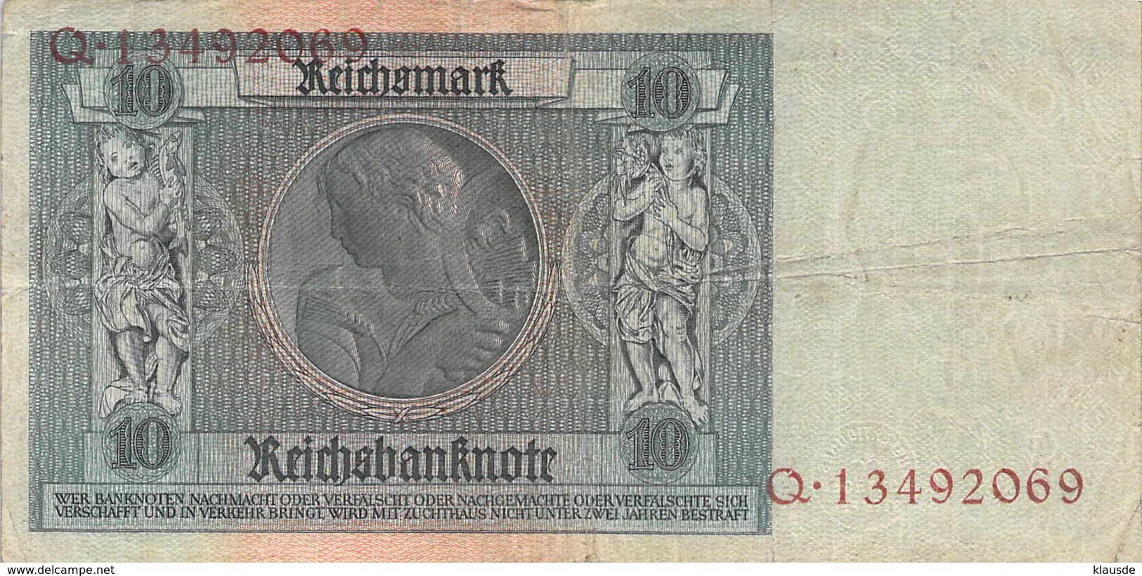 10 Reichsmark 1924 - 10 Mark