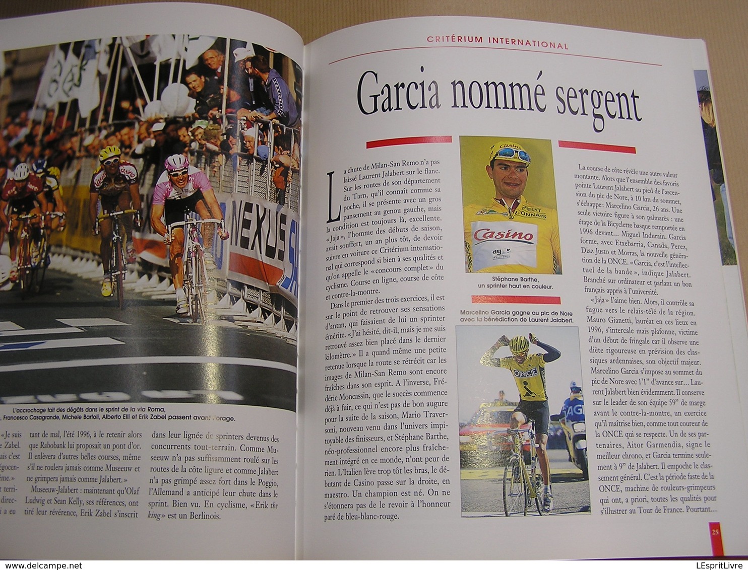 LE LIVRE D'OR DU CYCLISME 1997 Course Cycliste Coureur Sprint Palmarès Résultats Classiques Tour Italie France Flandres