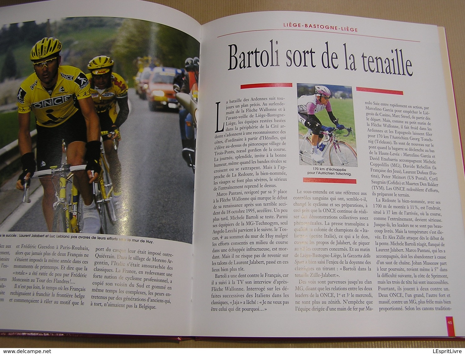 LE LIVRE D'OR DU CYCLISME 1997 Course Cycliste Coureur Sprint Palmarès Résultats Classiques Tour Italie France Flandres