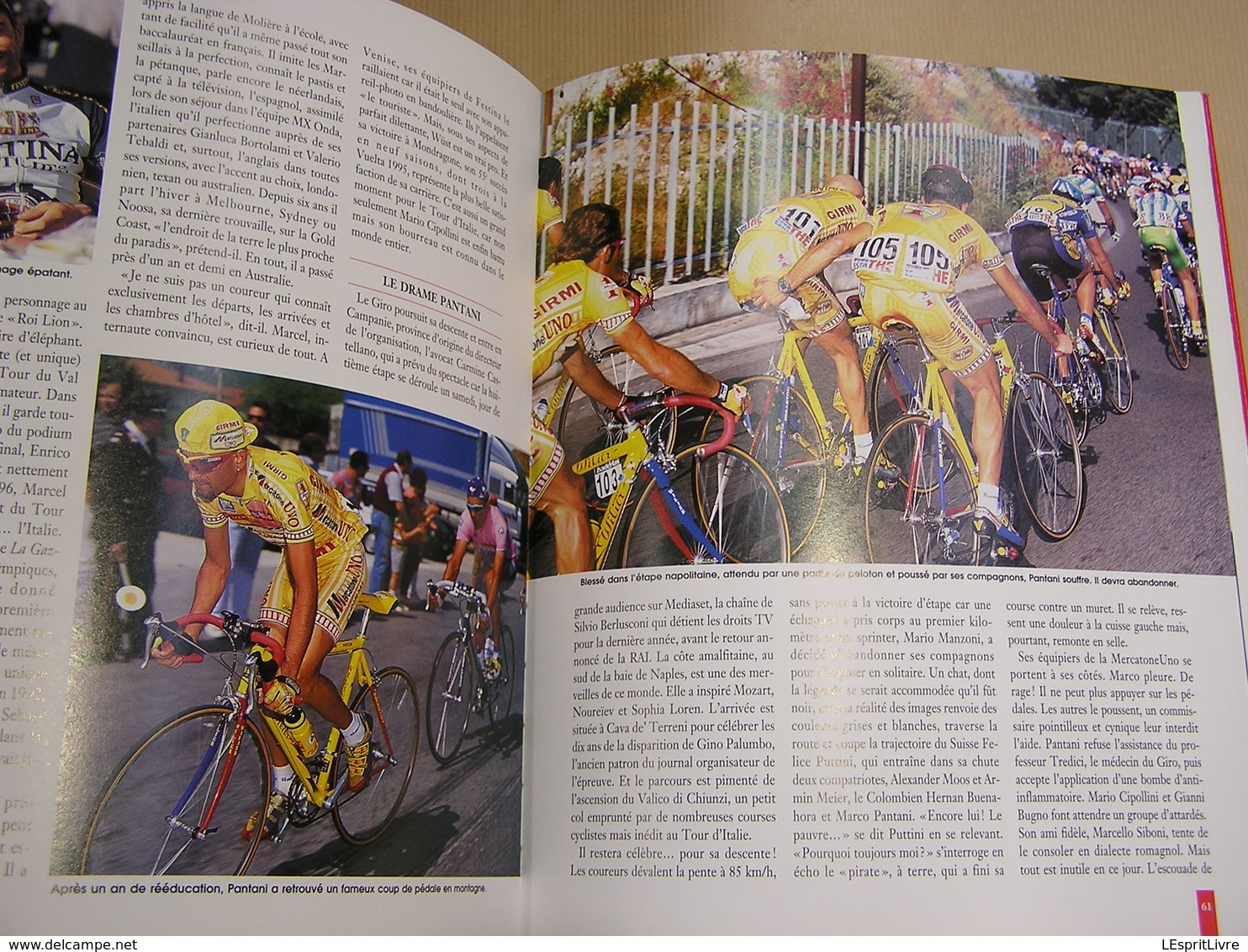 LE LIVRE D'OR DU CYCLISME 1997 Course Cycliste Coureur Sprint Palmarès Résultats Classiques Tour Italie France Flandres