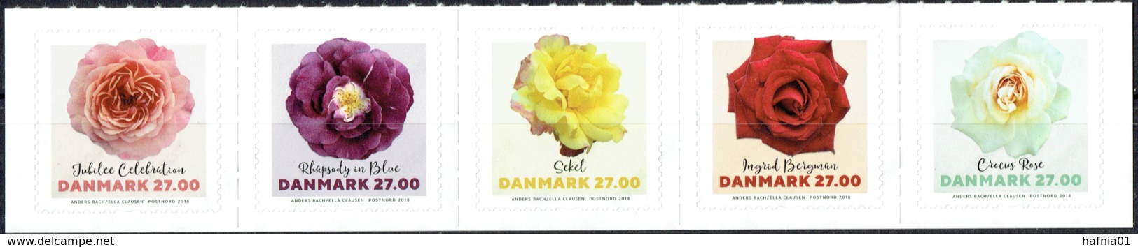 Denmark 2018.  Greetings Stamps: Roses.. Michel 1942-46  MNH. - Ongebruikt