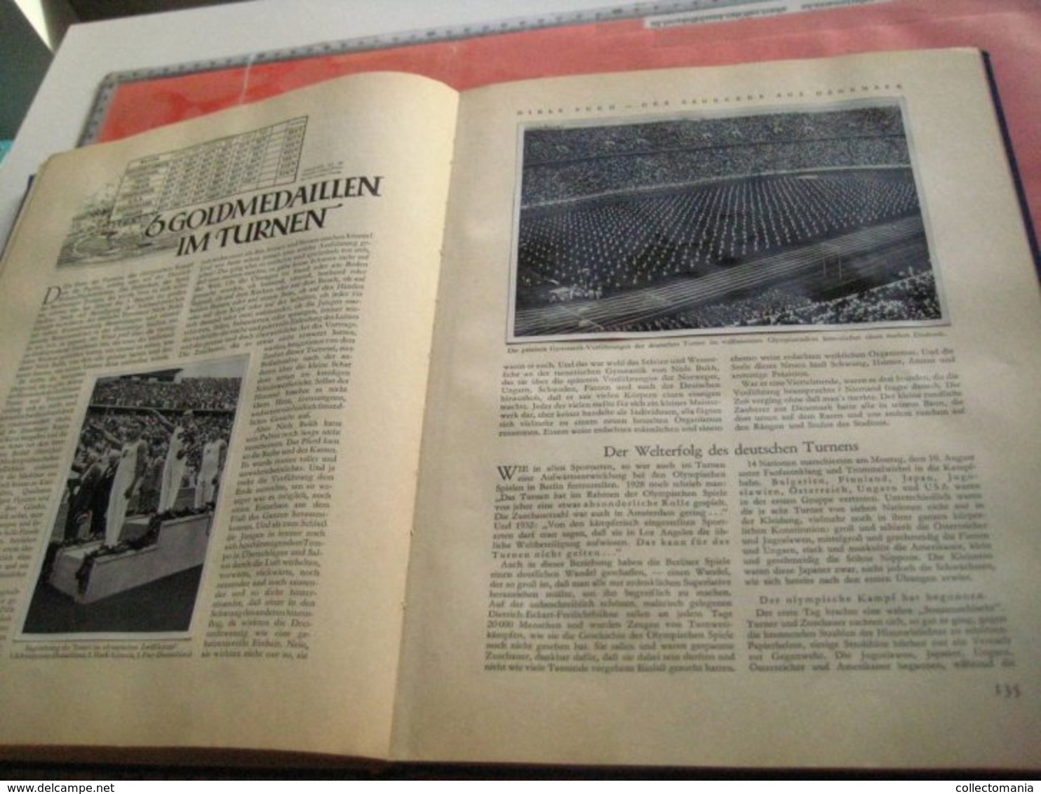 1936  fulll set glued in original album Olympic games atlets BERLIN, photos stunning Nazi reich cigarettescards football