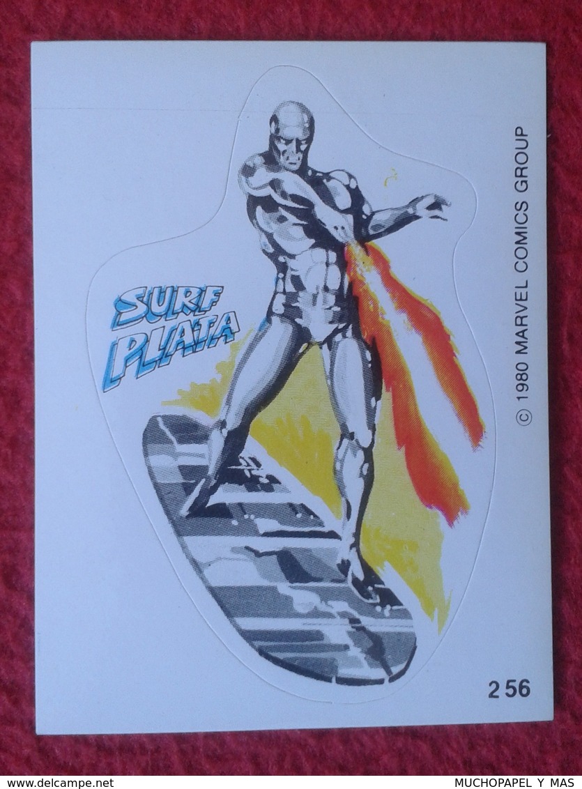 SPAIN 1980 CROMO OLD COLLECTIBLE CARD PEGATINA ADHESIVO STICKER PERSONAJE DE MARVEL COMICS TERRABUSI HEROES SURF PLATA - Otros & Sin Clasificación