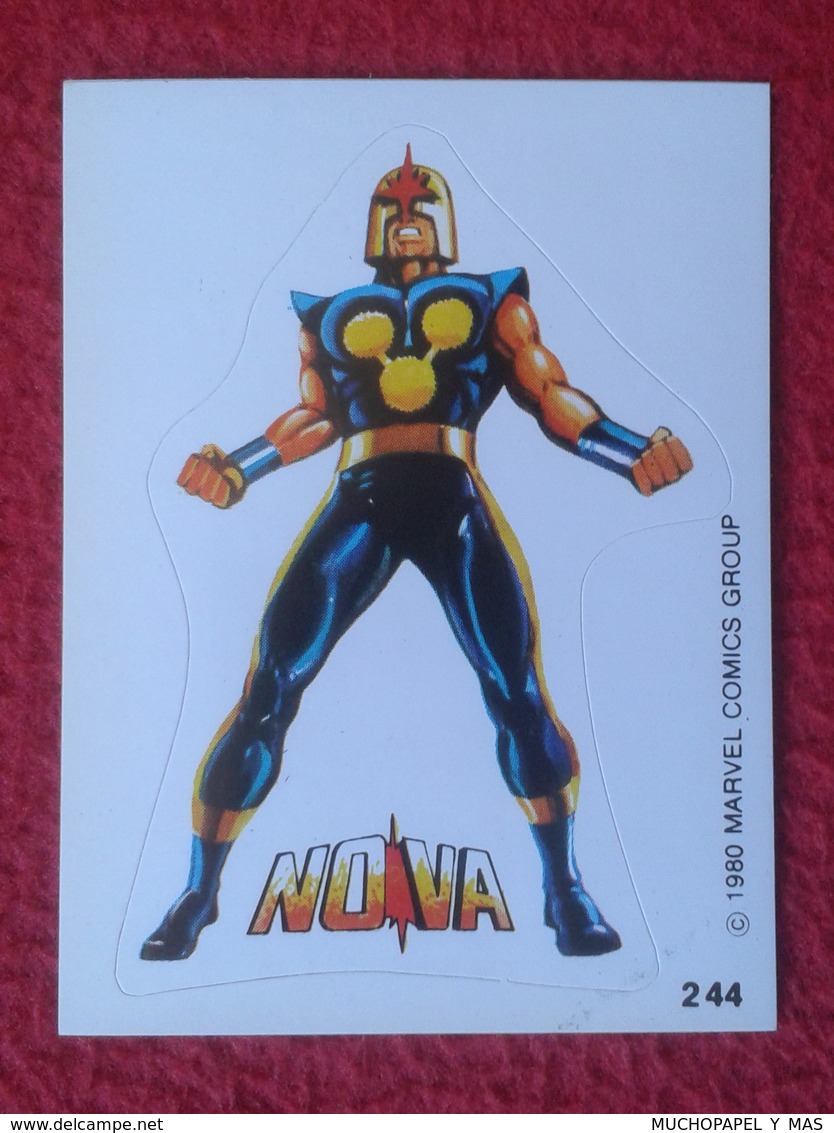 SPAIN 1980 CROMO OLD COLLECTIBLE CARD PEGATINA ADHESIVO STICKER PERSONAJE DE MARVEL COMICS TERRABUSI HEROES NOVA HEROE - Otros & Sin Clasificación