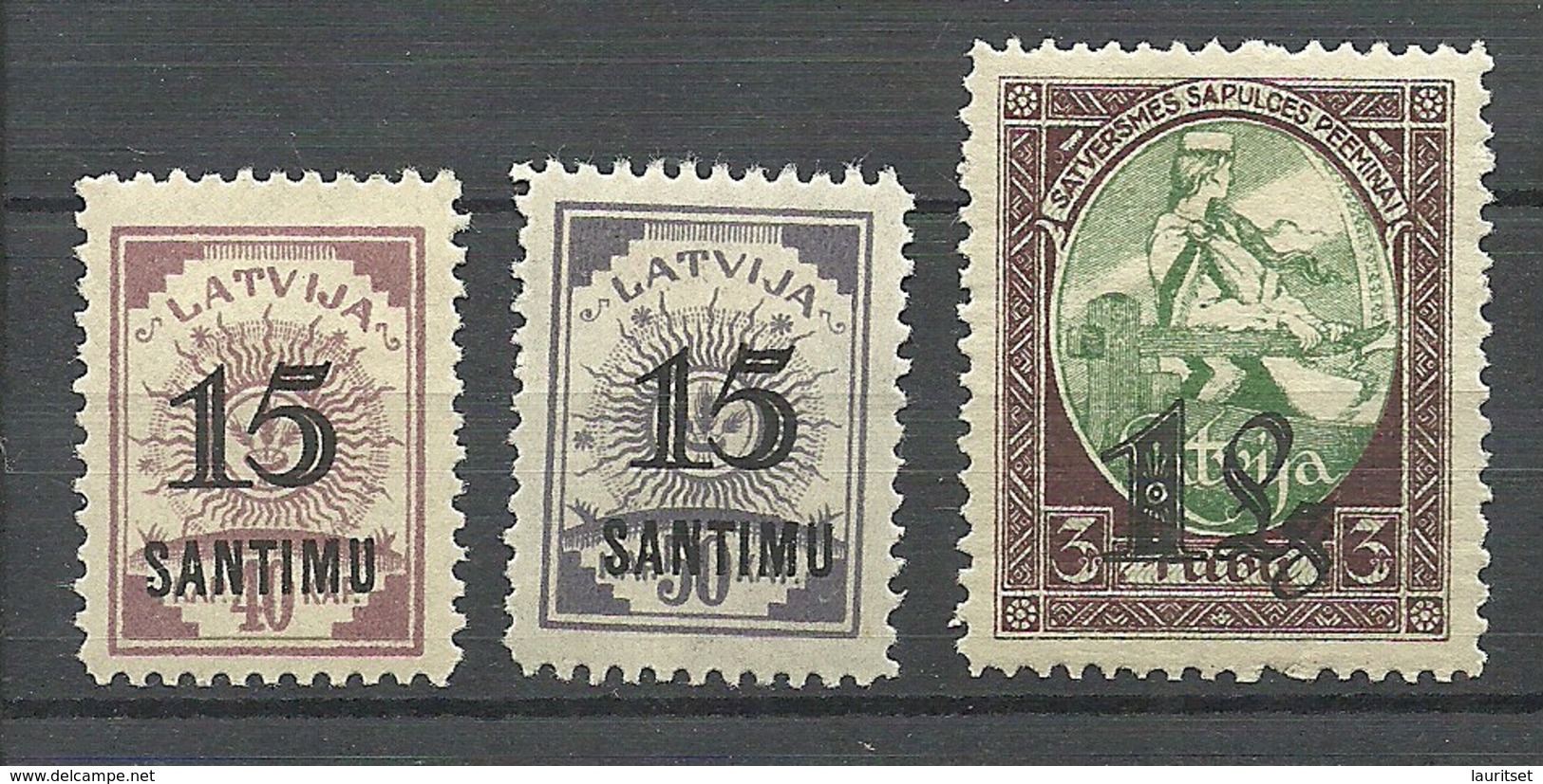 LETTLAND Latvia 1927 Michel 114 - 116 * - Latvia
